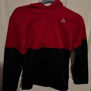 Reebok Men's Bold Red and Black Hoodie